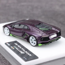 Load image into Gallery viewer, Tardis 1:64 Purple Aventador LP700-4 Sports Model Diecast Resin Car New Collection
