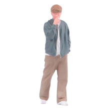 Load image into Gallery viewer, 1:64 Painted Figure Model Miniature Resin Diorama Sand Smoking Boy Man Casual
