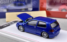 Load image into Gallery viewer, FH 1:64 Blue VW Golf GTI MK4 2 Doors Coupe Sports Model Diecast Metal Car New
