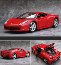 Load image into Gallery viewer, Bburago 1:24 Red 458 Italia Racing Sports Model Toy Diecast Metal Car BN
