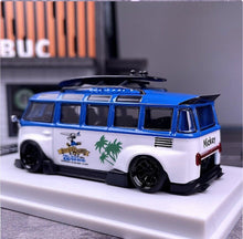 Load image into Gallery viewer, LMLF 1:64 Blue VW T1 RWB Van Bus Camper Kombi Model Diecast Metal Car New Collect
