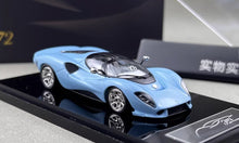 Load image into Gallery viewer, Mirage 1:64 Blue P72 Racing Sports Model Diecast Metal Car New Collection
