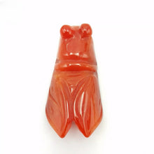 Load image into Gallery viewer, Nature Cicada Jade Pendant Necklace Gift Jewelry charm Blessing Lucky Fortune e
