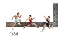 Load image into Gallery viewer, 1:64 Painted Figure Mini Model Miniature Resin Diorama Sand Running Man Athlete
