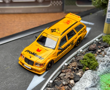Load image into Gallery viewer, Mortal 1:64 Yellow Taxi S124 MODEII EVO2 Sport Wagon Model Diecast Metal Car
