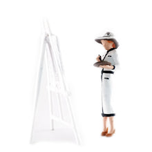 Load image into Gallery viewer, 1:64 Painted Figure Mini Model Miniature Resin Diorama Artist Painter Lady White

