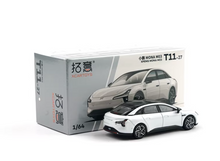 Load image into Gallery viewer, XCARTOYS 1:64 White Xpeng Mona M03 EV Sedan Sports Model Diecast Metal Car New Collection
