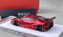 Load image into Gallery viewer, 1:64 Flame Red Huracan GT LP610 LBWK Racing Sports Model Diecast Resin Car New Collection
