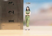 Load image into Gallery viewer, 1:64 Painted Figure Model Miniature Resin Diorama Sand Qipao Beauty Lady Girl A
