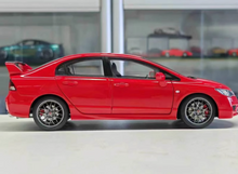 Load image into Gallery viewer, WELL 1:18 Red JDM Civic Type R FD2 Sports Diecast Model Metal Car New
