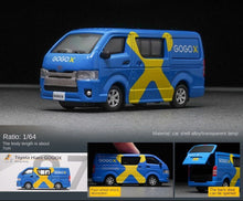 Load image into Gallery viewer, TINY 1:64 Blue Hongkong GOGOX Delivery Toyota Hiace Mini Van Model Toy Metal Car BN
