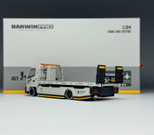 Load image into Gallery viewer, GCD 1:64 Gray AF H300 Flatbed Trailer Tow Truck Model Diecast Metal Car New Collection
