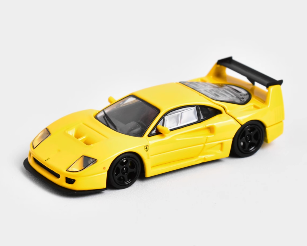 SH 1:64 Yellow F40 LM Super Racing Sports Model Diecast Metal Car New