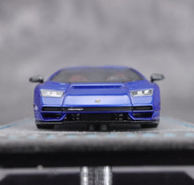 Load image into Gallery viewer, EC 1:64 Blue Countach LPI800-4 Racing Sports Model Diecast Resin Car New Collection
