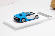 Load image into Gallery viewer, Scalemini 1:64 Blue white Chiron Racing Sports Model Diecast Resin Car New Collection
