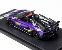 Load image into Gallery viewer, RM 1:64 Purple Aventador svj #63 Sports Model Diecast Metal Car BN
