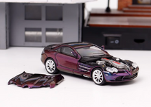 Load image into Gallery viewer, SW 1:64 Purple SLR McLaren Coupe Racing Sports Model Diecast Metal Car New Collect
