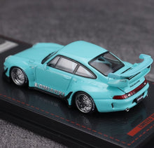 Load image into Gallery viewer, IG 1:64 Blue Green RWB 993 Classic Sports Model Diecast Metal Car New Collection
