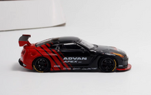 Load image into Gallery viewer, Fuji 1:64 JDM Advan GTR R35 Pandem Rocket Bunny Model Diecast Metal Car New Collection
