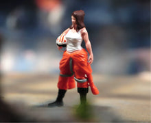 Load image into Gallery viewer, 1:64 Painted Figure Model Miniature Resin Diorama Toy Sand Lady Pilot Woman Cool
