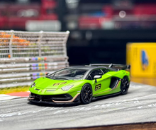 Load image into Gallery viewer, HH 1:64 Green Aventador SVJ LP770-4 Racing Sports Model Diecast Metal Car New Collection
