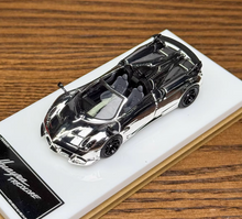 Load image into Gallery viewer, HH 1:64 Plating Silver Huayra Tricolore Convertible Model Diecast Metal Car
