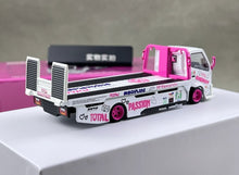 Load image into Gallery viewer, CC 1:64 Pink Iron H300 85 Custom Tow Flatbed Truck Model Diecast Metal Car New Collection
