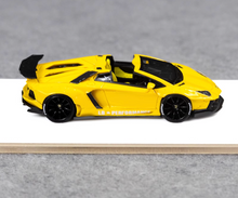 Load image into Gallery viewer, FW 1:64 Yellow Aventador LP700 Convertible LBWK Sport Model Diecast Resin Car
