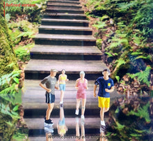 Load image into Gallery viewer, 1:64 Painted Figure Mini Model Miniature Resin Diorama Toy Running Sport People
