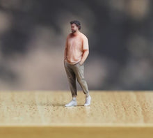 Load image into Gallery viewer, 1:64 Painted Figure Model Miniature Resin Diorama Sand Walking Man Cool Guy
