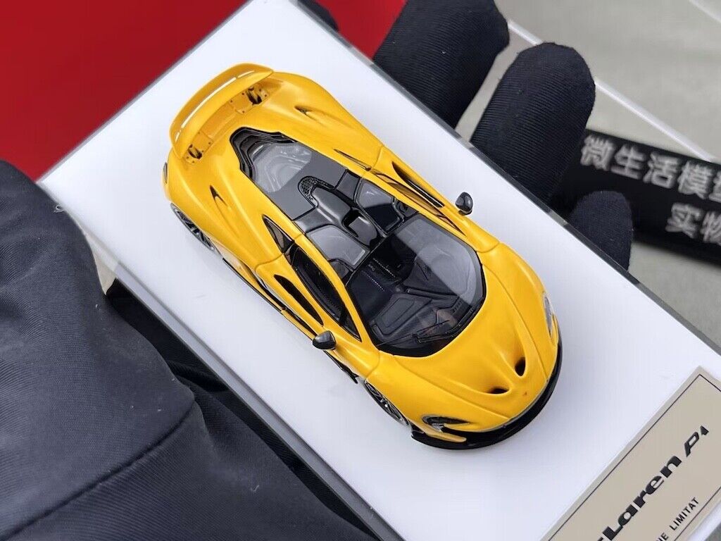 DMH 1/64 マクラーレン P1 イエロー DMH 1:64 Yellow P1 Super Racing Sports Model Diecast Resin
