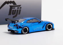 Load image into Gallery viewer, Fuji 1:64 Plating Blue GTR R35 Pandem Rocket Bunny Model Diecast Metal Car New Collection
