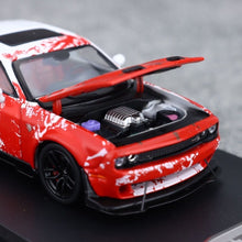 Load image into Gallery viewer, SH 1:64 Red White Challenger SRT Muscle Hellcat Model Diecast Metal Car BN
