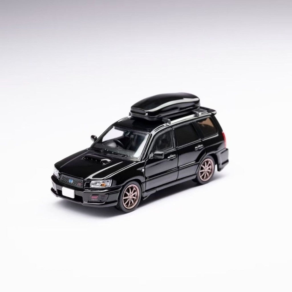 1:64 Black JDM Forest STI SG9 Wagon SUV Sports Model Diecast Metal Car New Collection