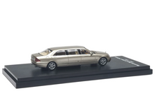 Load image into Gallery viewer, AR 1:64 Gold S-Class W220 Pullman Luxury limousine Model Diecast Metal Car New Collection

