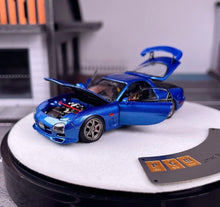 Load image into Gallery viewer, PGM 1:64 Blue JDM RX7 FD 3S Racing Sports Model Diecast Metal Car New Collection
