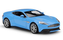 Load image into Gallery viewer, WELLY 1:24 Blue Vanquish Coupe Racing Sports Model Diecast Metal Car
