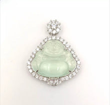 Load image into Gallery viewer, Nature Jade Laughing Buddha Pendant Necklace Gift Jewelry charm Blessing New D
