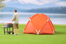 Load image into Gallery viewer, 1:64 Painted Figure Model Miniature Resin Diorama Sand Camping Tent Camp Toy
