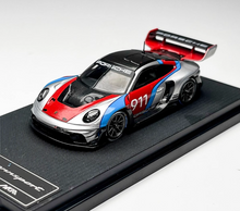 Load image into Gallery viewer, HKM 1:64 Silver 911 GT3 R 992 Rennsport Sports Model Diecast Metal Car New Collection
