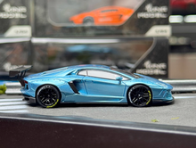 Load image into Gallery viewer, King 1:64 Ice Blue Aventador LP700 LBWK Sports Model Diecast Metal Car New Collection
