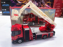 Load image into Gallery viewer, Masdi 1:64 Red Aerial Ladder Fire Engine Truck L32 Model Diecast Metal Car New Collection
