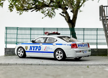 Load image into Gallery viewer, Rollin 1:64 White 2008 NYPD Charger Police Muscle Model Diecast Metal Car New Collection
