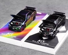 Load image into Gallery viewer, Aurora 1:64 JDM Skyline GTR R34 Z-tune AIT Sports Model Diecast Metal Car New Collection

