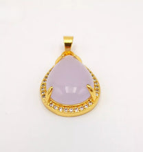 Load image into Gallery viewer, Nature Jade Water Drop Pendant Necklace Gift Jewelry charm Blessing Lucky New f
