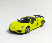 Load image into Gallery viewer, TH 1:64 Yellow 918 Spyder Sports Model Diecast Metal Car New Collection
