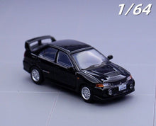 Load image into Gallery viewer, JKM 1:64 Black JDM Mitsubishi Lancer Evolution EVO 4 IV Racing Sport Model Toy Metal Car
