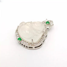 Load image into Gallery viewer, Nature Jade Laughing Budha Pendant Necklace Gift Jewelry Luck Blessing Fortune a
