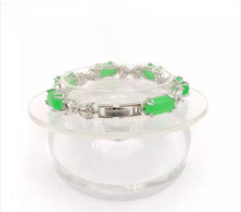 Load image into Gallery viewer, Nature Jade Beaded Bracelet Jewelry Blessing Lucky Fortune Gift For Her green s
