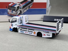 Load image into Gallery viewer, Supcar 1:64 White Blue H300 Flatbed Trailer Truck Model Diecast Metal Car New Collection
